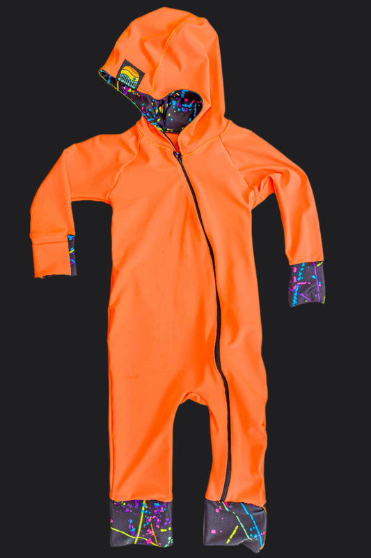Neon Coral OG Sunsuit Front
